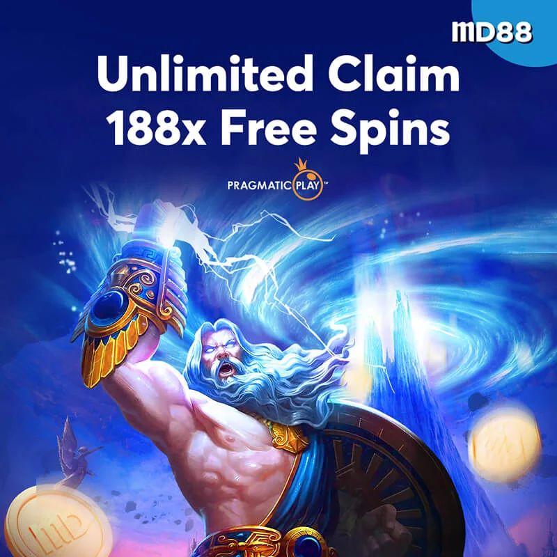 MD88 Make A Deposit And Claim Up To 188 Free Spins!